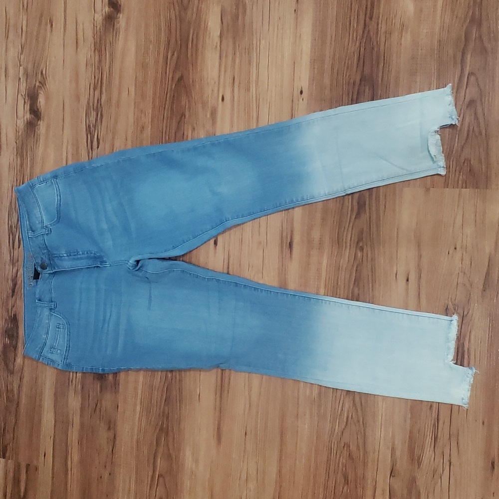 Women with control step hem ombre jeans, sz 10